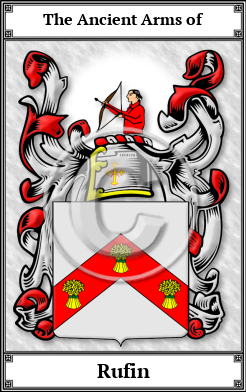 Rufin Family Crest Download (JPG)  Book Plated - 150 DPI