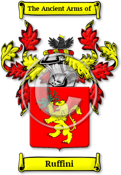 Ruffini Family Crest Download (jpg) Legacy Series - 150 DPI
