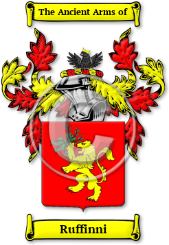 Ruffinni Family Crest Download (jpg) Legacy Series - 150 DPI