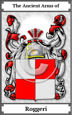 Roggeri Family Crest Download (JPG)  Book Plated - 150 DPI