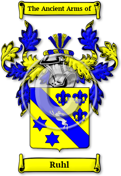 Ruhl Family Crest Download (jpg) Legacy Series - 150 DPI