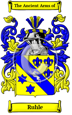 Ruhle Family Crest Download (JPG) Heritage Series - 600 DPI