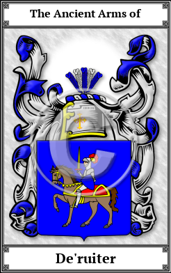 De'ruiter Family Crest Download (JPG)  Book Plated - 150 DPI