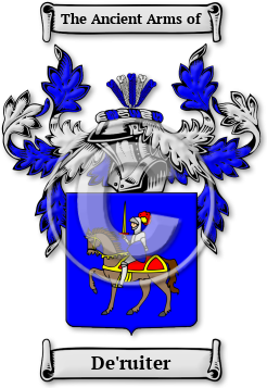 De'ruiter Family Crest Download (jpg) Legacy Series - 150 DPI