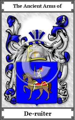 De-ruiter Family Crest Download (JPG)  Book Plated - 150 DPI