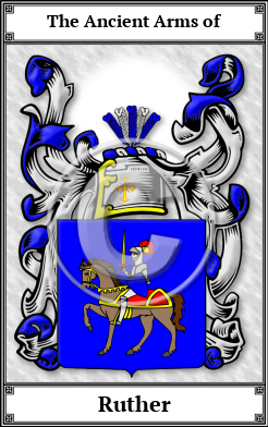 Ruther Family Crest Download (JPG) Book Plated - 600 DPI