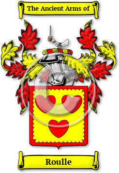 Roulle Family Crest Download (jpg) Legacy Series - 150 DPI