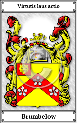 Brumbelow Family Crest Download (JPG)  Book Plated - 150 DPI