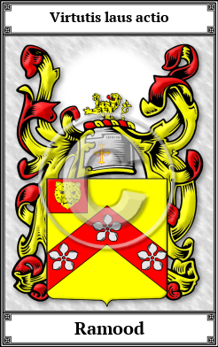 Ramood Family Crest Download (JPG)  Book Plated - 150 DPI