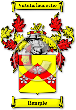 Remple Family Crest Download (jpg) Legacy Series - 150 DPI