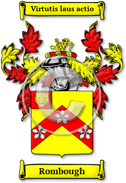 Rombough Family Crest Download (jpg) Legacy Series - 150 DPI