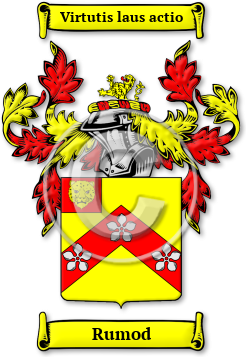 Rumod Family Crest Download (jpg) Legacy Series - 150 DPI