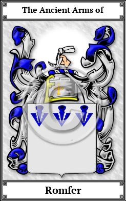 Romfer Family Crest Download (JPG)  Book Plated - 150 DPI