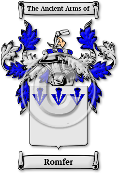 Romfer Family Crest Download (jpg) Legacy Series - 150 DPI
