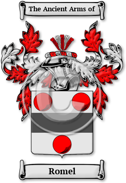 Romel Family Crest Download (jpg) Legacy Series - 150 DPI