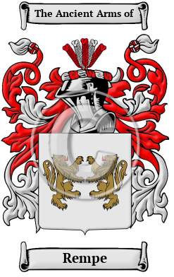 Rempe Family Crest Download (JPG) Heritage Series - 600 DPI