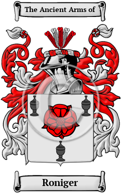 Roniger Family Crest Download (JPG) Heritage Series - 600 DPI