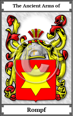 Rompf Family Crest Download (JPG)  Book Plated - 150 DPI