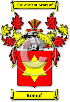 Rompf Family Crest Download (jpg) Legacy Series - 150 DPI