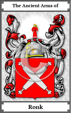 Ronk Family Crest Download (JPG)  Book Plated - 150 DPI