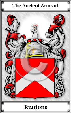 Runions Family Crest Download (JPG)  Book Plated - 150 DPI