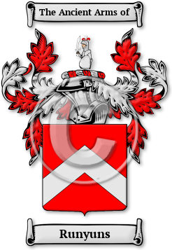 Runyuns Family Crest Download (jpg) Legacy Series - 150 DPI