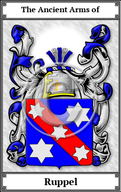 Ruppel Family Crest Download (JPG)  Book Plated - 150 DPI