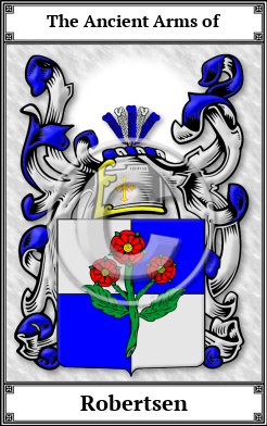 Robertsen Family Crest Download (JPG)  Book Plated - 150 DPI