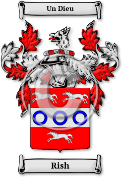 Rish Family Crest Download (jpg) Legacy Series - 150 DPI