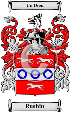 Rushin Family Crest Download (JPG) Heritage Series - 600 DPI