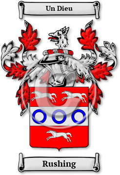 Rushing Family Crest Download (JPG) Legacy Series - 300 DPI