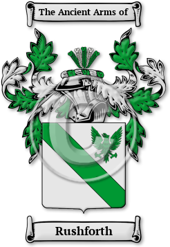Rushforth Family Crest Download (jpg) Legacy Series - 150 DPI