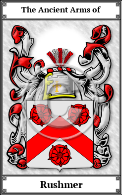 Rushmer Family Crest Download (JPG)  Book Plated - 150 DPI