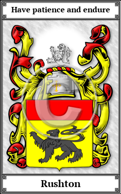 Rushton Family Crest Download (JPG) Book Plated - 600 DPI