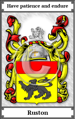 Ruston Family Crest Download (JPG) Book Plated - 600 DPI