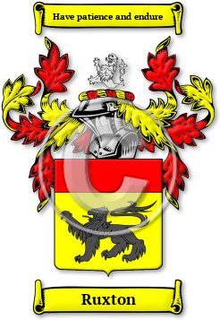 Ruxton Family Crest Download (jpg) Legacy Series - 150 DPI