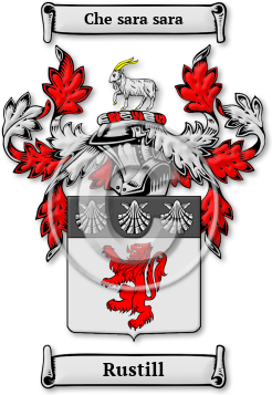 Rustill Family Crest Download (jpg) Legacy Series - 150 DPI