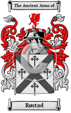 Røstad Family Crest Download (JPG) Heritage Series - 300 DPI