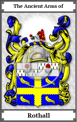 Rothall Family Crest Download (JPG)  Book Plated - 150 DPI