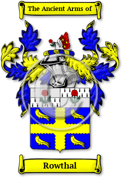Rowthal Family Crest Download (jpg) Legacy Series - 150 DPI