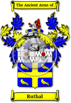 Ruthal Family Crest Download (JPG) Legacy Series - 600 DPI