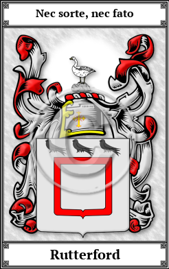 Rutterford Family Crest Download (JPG) Book Plated - 600 DPI