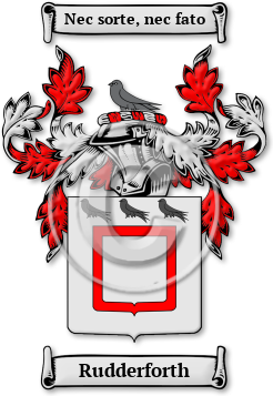Rudderforth Family Crest Download (jpg) Legacy Series - 150 DPI
