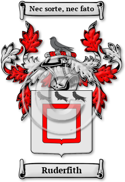 Ruderfith Family Crest Download (jpg) Legacy Series - 150 DPI