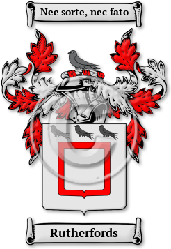 Rutherfords Family Crest Download (jpg) Legacy Series - 150 DPI
