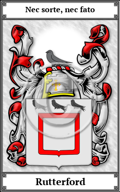 Rutterford Family Crest Download (JPG)  Book Plated - 150 DPI