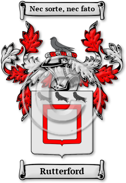 Rutterford Family Crest Download (jpg) Legacy Series - 150 DPI