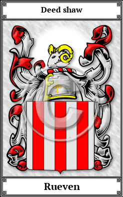 Rueven Family Crest Download (JPG) Book Plated - 600 DPI