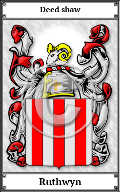 Ruthwyn Family Crest Download (JPG) Book Plated - 600 DPI