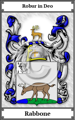 Rabbone Family Crest Download (JPG)  Book Plated - 150 DPI